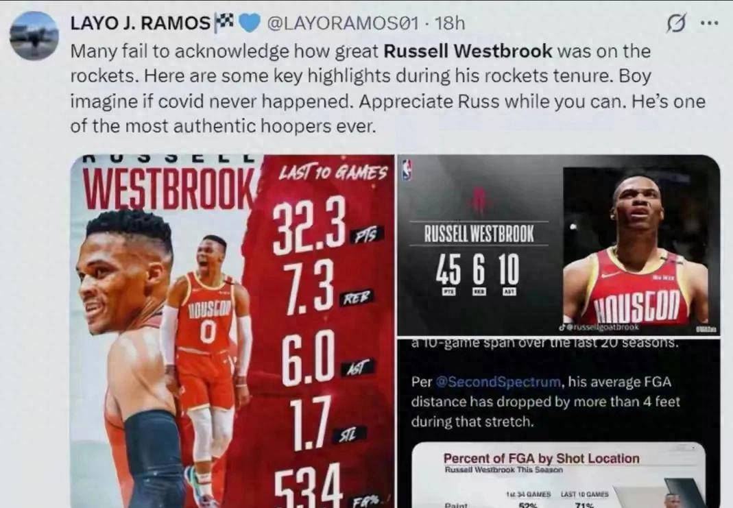 火箭绝杀雷霆,威斯布鲁克打破历史纪录 火箭绝杀雷霆,威斯布鲁克打破历史纪录